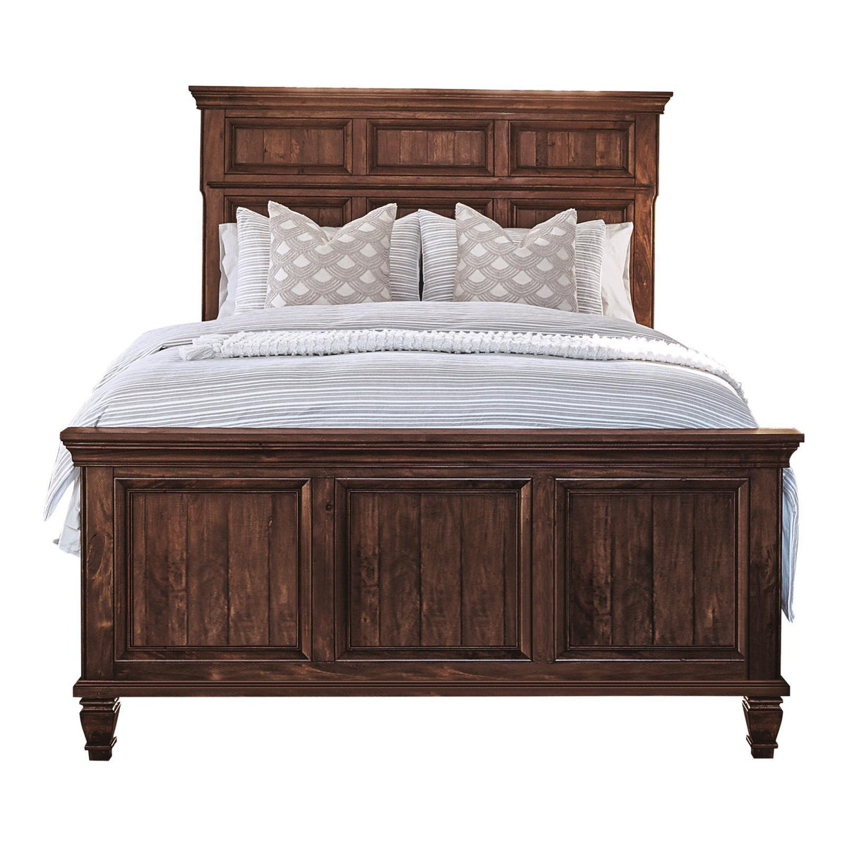 Avenue Queen Panel Bed Weathered Burnished Brown Avenue Queen Panel Bed Weathered Burnished Brown Half Price Furniture