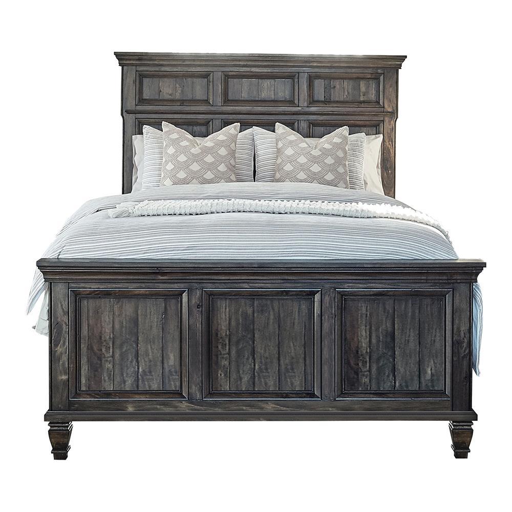 Avenue California King Panel Bed Weathered Burnished Brown  Half Price Furniture