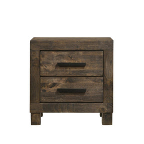 Woodmont 2-drawer Nightstand Rustic Golden Brown - Nightstand - Half Price Furniture