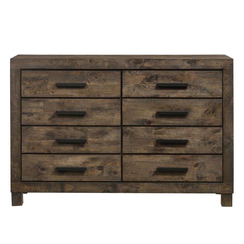 Woodmont 8-drawer Dresser Rustic Golden Brown Woodmont 8-drawer Dresser Rustic Golden Brown Half Price Furniture