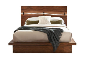 Winslow California King Bed Smokey Walnut and Coffee Bean Half Price Furniture