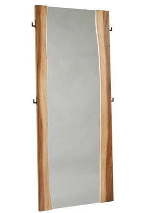 Winslow Standing Mirror Smokey Walnut and Coffee Bean - Mirror - Half Price Furniture