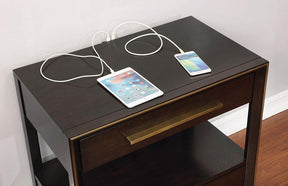 Durango 2-drawer Nightstand Smoked Peppercorn - Nightstand - Half Price Furniture