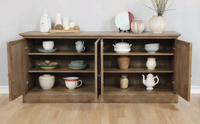 Brockway 4-door Server Barley Brown - Server - Half Price Furniture