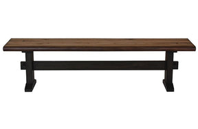 Bexley Trestle Bench Natural Honey and Espresso - Bench - Half Price Furniture