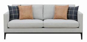 Apperson Cushioned Back Sofa Light Grey - Sofa - Half Price Furniture