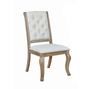 Brockway Tufted Side Chairs Cream and Barley Brown (Set of 2) Brockway Tufted Side Chairs Cream and Barley Brown (Set of 2) Half Price Furniture