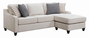 Mcloughlin Upholstered Sectional Platinum Half Price Furniture
