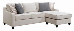 Mcloughlin Upholstered Sectional Platinum  Half Price Furniture