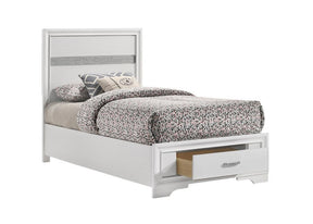 Miranda Twin Storage Bed White - Bed - Half Price Furniture