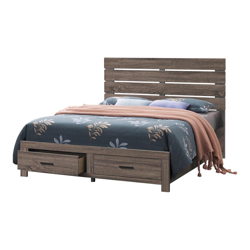 Brantford Queen Storage Bed Barrel Oak - Half Price Furniture