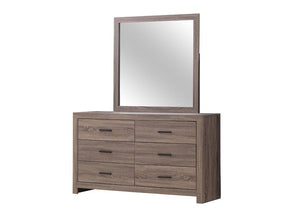 Brantford Rectangle Dresser Mirror Barrel Oak - Mirror - Half Price Furniture