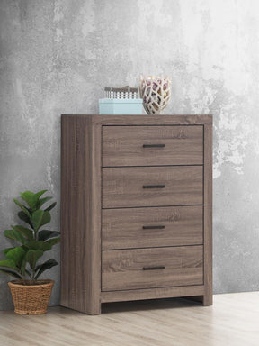 Brantford 4-drawer Chest Barrel Oak Brantford 4-drawer Chest Barrel Oak Half Price Furniture