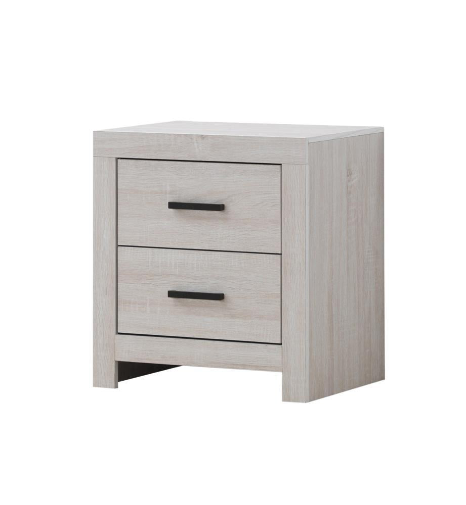 Brantford 2-drawer Nightstand Coastal White - Nightstand - Half Price Furniture