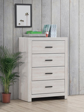 Brantford 4-drawer Chest Coastal White Brantford 4-drawer Chest Coastal White Half Price Furniture
