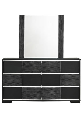 Blacktoft Rectangle Dresser Mirror Black - Mirror - Half Price Furniture