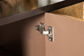 Zira Sunburst 2-door Accent Cabinet Brown and Antique Gold - Accent Cabinet - Half Price Furniture