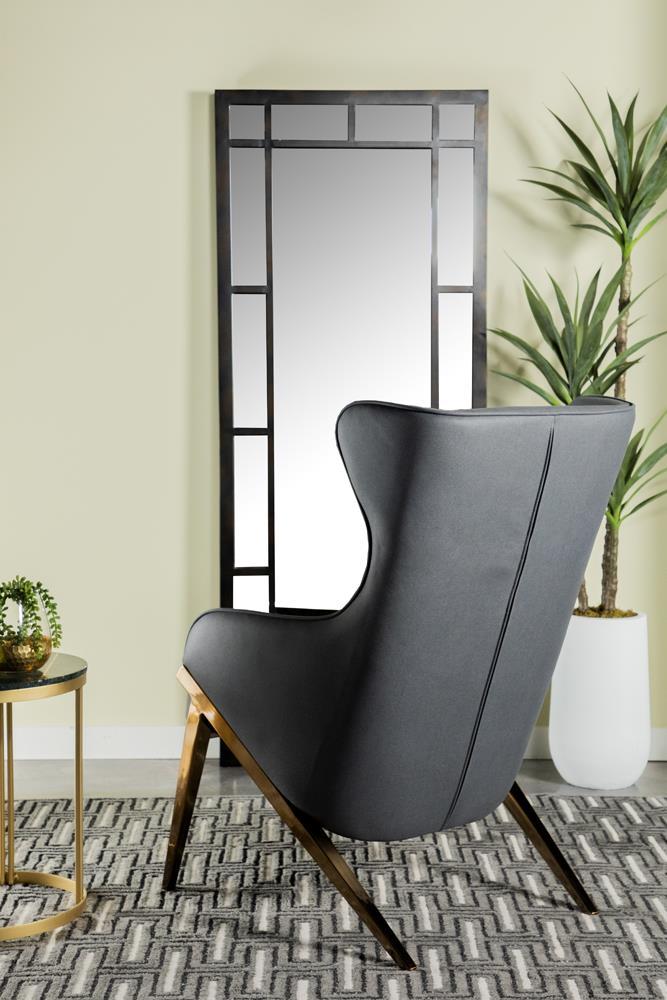 Walker Upholstered Accent Chair Slate and Bronze Walker Upholstered Accent Chair Slate and Bronze Half Price Furniture