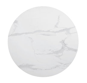 Arkell 40-inch Round Pedestal Dining Table White - Half Price Furniture