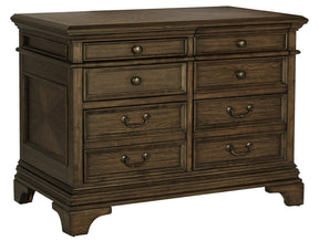 Hartshill 5-drawer File Cabinet Burnished Oak - File Cabinet - Half Price Furniture