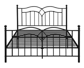 Klossen Queen Platform Bed Black Half Price Furniture