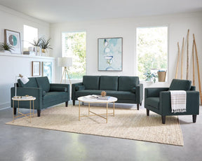 Ellison Round X-cross Coffee Table White and Gold Half Price Furniture