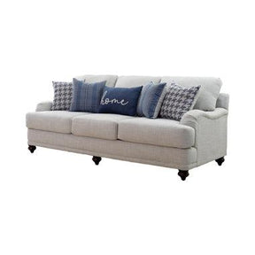 Glenn Recessed Arms Sofa Light Grey - Sofa - Half Price Furniture