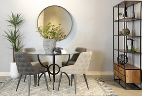 Cosmo Upholstered Curved Back Side Chairs (Set of 2) - Dining Chair - Half Price Furniture
