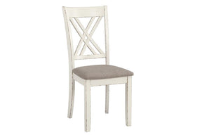 Fortress 7-piece Dining Set Chestnut and Vintage White - Dining Room Set - Half Price Furniture