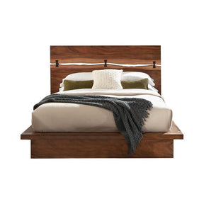 Winslow Storage Eastern King Bed Smokey Walnut and Coffee Bean Half Price Furniture