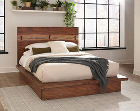 Winslow Eastern King Bed Smokey Walnut and Coffee Bean - Bed - Half Price Furniture