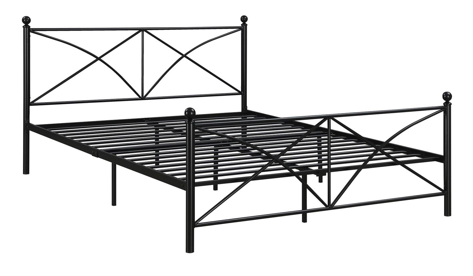 Hart Queen Platform Bed Black - Half Price Furniture