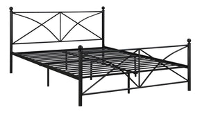 Hart Queen Platform Bed Black - Bed - Half Price Furniture