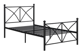 Hart Full Platform Bed Black - Bed - Half Price Furniture