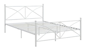 Hart Queen Platform Bed White - Bed - Half Price Furniture