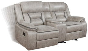 Greer Upholstered Tufted Back Glider Loveseat - Half Price Furniture
