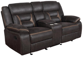Greer Upholstered Tufted Back Glider Loveseat - Loveseat - Half Price Furniture