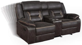 Greer Upholstered Tufted Back Glider Loveseat - Loveseat - Half Price Furniture