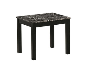 Darius Faux Marble Rectangle 3-piece Occasional Table Set Black - Half Price Furniture