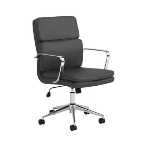 Ximena Standard Back Upholstered Office Chair Black - Office Chair - Half Price Furniture