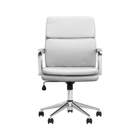Ximena Standard Back Upholstered Office Chair White - Office Chair - Half Price Furniture
