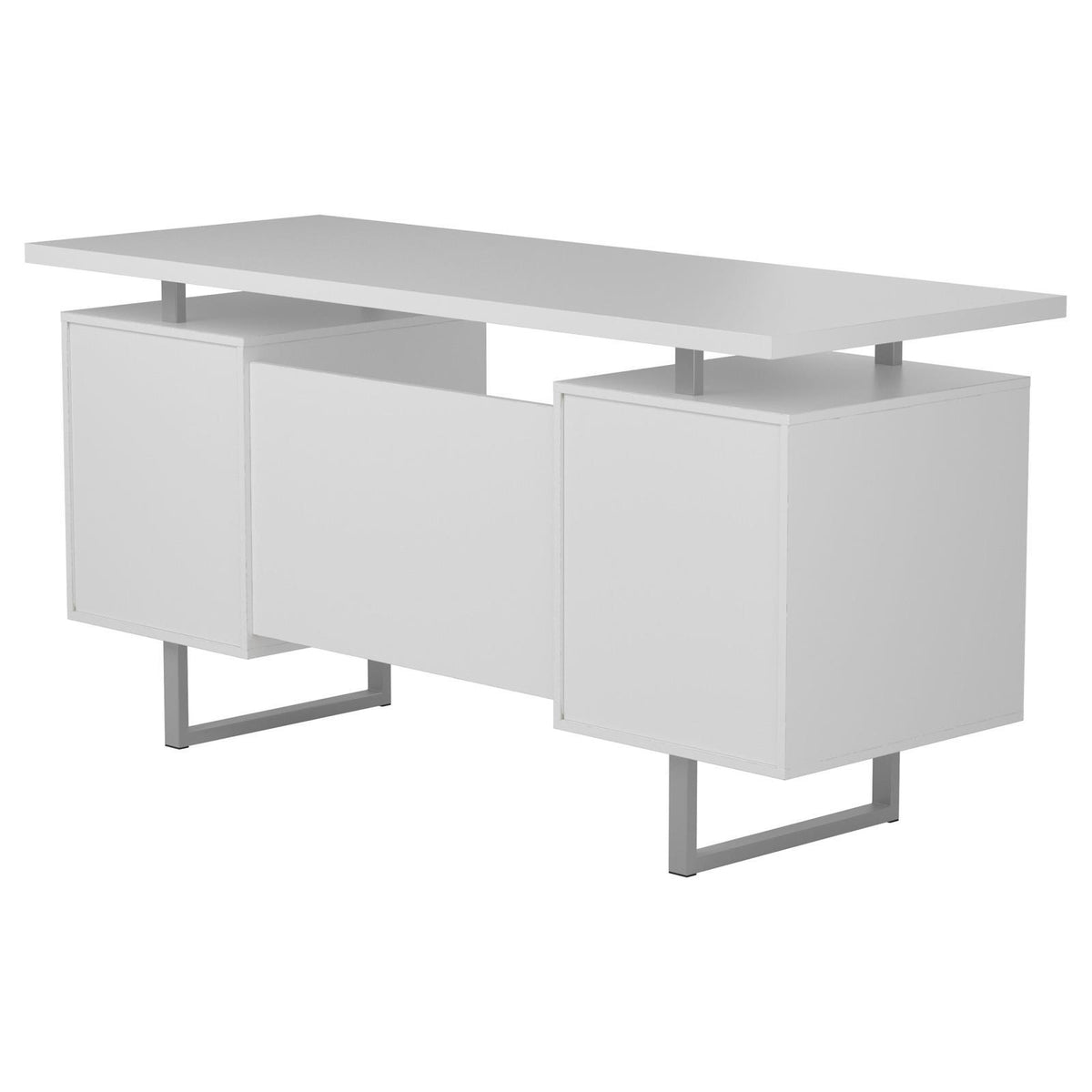 Lawtey Floating Top Office Desk White Gloss - Half Price Furniture