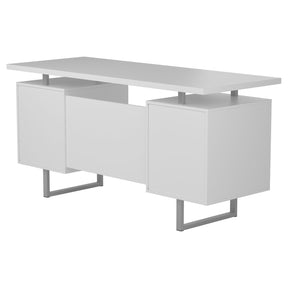 Lawtey Floating Top Office Desk White Gloss - Half Price Furniture