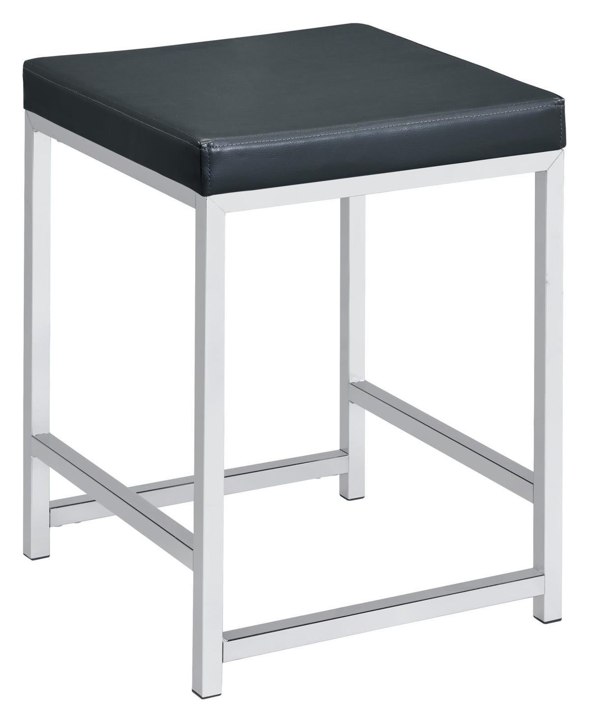 Afshan Upholstered Square Padded Cushion Vanity Stool Half Price Furniture