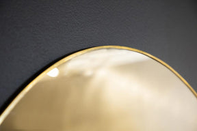Hermione Round Wall Mirror Gold - Mirror - Half Price Furniture