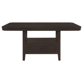 Prentiss Rectangular Counter Height Table with Butterfly Leaf Cappuccino - Counter Height Table - Half Price Furniture