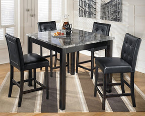 Maysville Counter Height Dining Table and Bar Stools (Set of 5) - Half Price Furniture