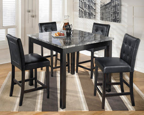 Maysville Counter Height Dining Table and Bar Stools (Set of 5) - Half Price Furniture