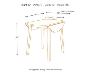 Hammis Dining Drop Leaf Table - Half Price Furniture