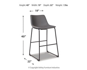 Centiar Pub Height Bar Stool - Half Price Furniture